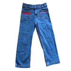 Mini Boden Girls Jeans w/ Rick-rac Size 5/6